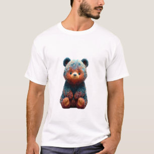Camiseta Hombres oso peludos iridiscentes