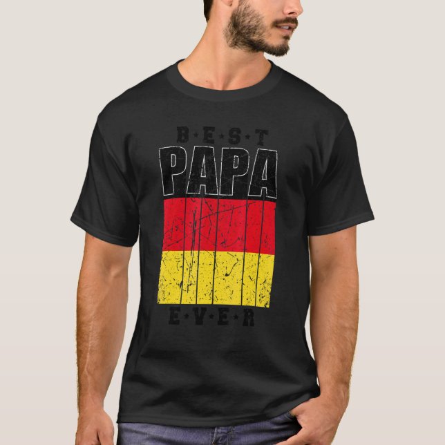 Camiseta Hombres Padre Alemán Día Día de la Bandera Alemana (Anverso)