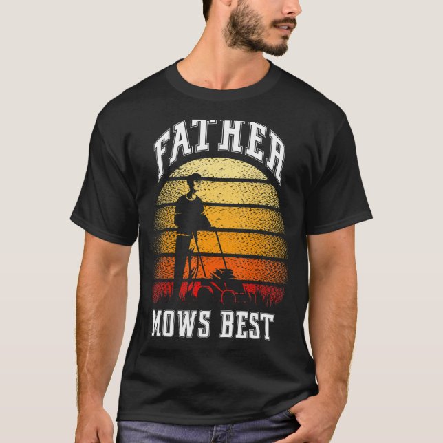 Camiseta Hombres Padre Césped Funny Heredero Para Padre (Anverso)