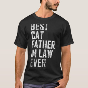 Camiseta Hombres Padre Día Mejor Gato Padre De Leyes En Vin