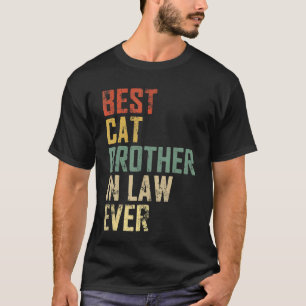 Camiseta Hombres Padre Día Mejor Hermano De Gato En Derecho