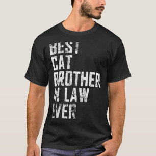 Camiseta Hombres Padre Día Mejor Hermano De Gato En Derecho