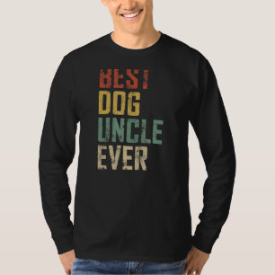 Camiseta Hombres Padre Día Mejor Tio de Perro Nunca Vintage