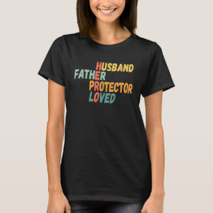 Camiseta Hombres Padre Día Padre Esposo Protector Amado Él