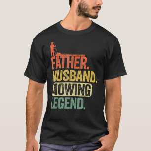 Camiseta Hombres Padre Esposo Mowing Legdener Dad La