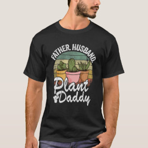 Camiseta Hombres Padre Esposo Papi Suculento Jardinero