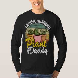 Camiseta Hombres Padre Esposo Papi Suculento Jardinero