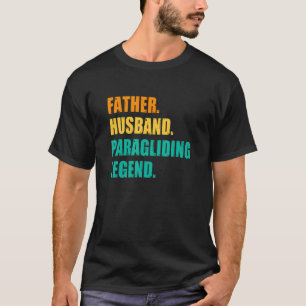 Camiseta Hombres padre esposo Parapente Leyenda Parapente P