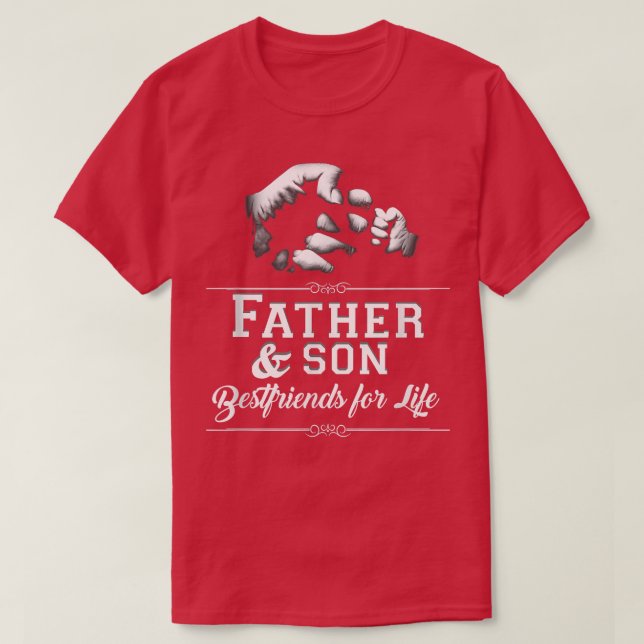 Camiseta Hombres Padre Hijo Amigos Puño Bromear A Papá Padr (Diseño del anverso)