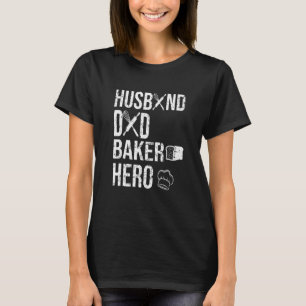 Camiseta Hombres Padre Panadería Chef Pastelero Baker Dad