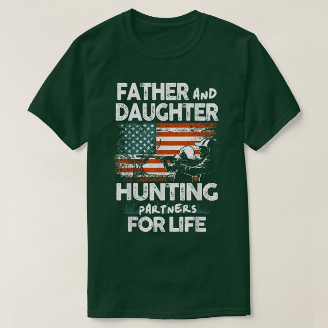 Camiseta Hombres Padre y Hijas Cazadores Asociados para la  (Diseño del anverso)