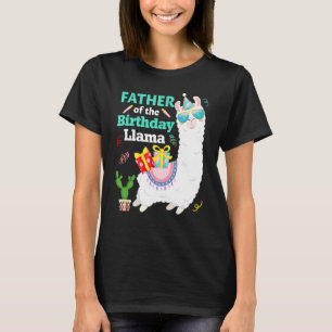 Camiseta Hombres Padres De La Familia Llama De Cumpleaños