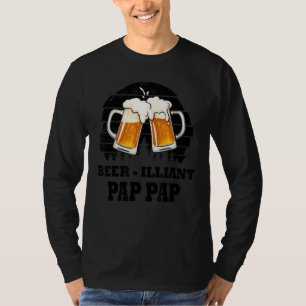 Camiseta Hombres Padres Día Cerveza Illiant Pap Bebida Papa