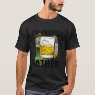Camiseta Hombres Padres Día Gin Credibible Padre Bebe