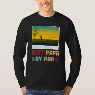 Camiseta Hombres Padres Día Mejor Papa En Par Golf