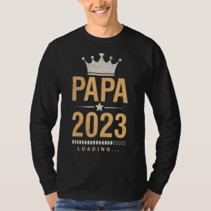 Camiseta Hombres Papá 2023 Cargando Papá-Para-Ser 2023