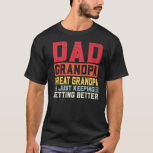 Camiseta Hombres Papá Abuelo Gran Abuelo