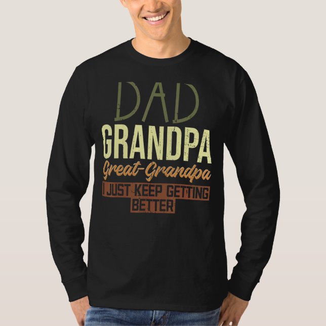 Camiseta Hombres Papá Abuelo Gran Abuelo Marido Papa Grandd (Anverso)