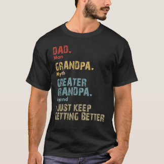 Camiseta Hombres Papá Abuelo Gran Abuelo Mejor Día del Padr