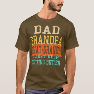 Camiseta Hombres Papá Abuelo Gran Día del Padre Abuelo