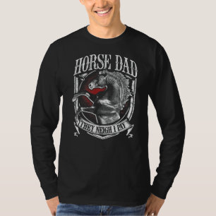 Camiseta Hombres Papá Caballo Que No Pagan Caballo Ecuestre