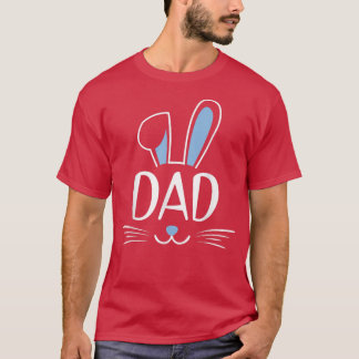 Camiseta Hombres Papá Conejo Conejo Conejo Face Grupo Famil