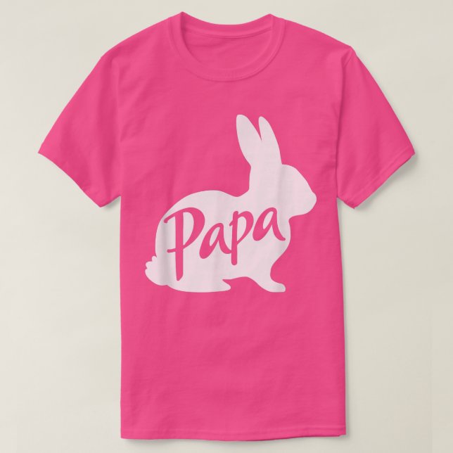Camiseta Hombres Papa Conejo Padre Papá Papá Abuelo Ea (Diseño del anverso)