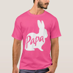 Camiseta Hombres Papa Conejo Padre Papá Papá Abuelo Ea