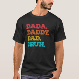 Camiseta Hombres Papá Dada Bruh Padres Vintage