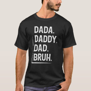 Camiseta Hombres Papá Dada Bruh Padres Vintage