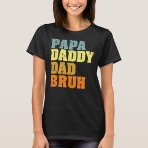 Camiseta Hombres Papa Daddy Dad Bruh Que ama a los niños F