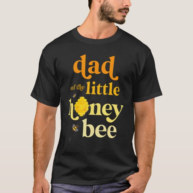 Camiseta Hombres Papá De Abeja Pequeña Revesa De Género De  (Anverso)