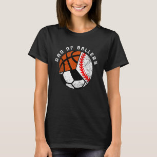 Camiseta Hombres Papá De Baloncestistas Baloncesto