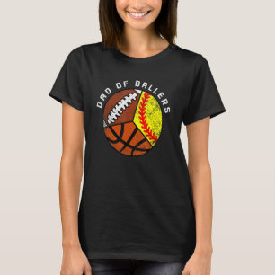 Camiseta Hombres Papá De Baloncestistas Baloncesto