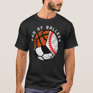 Camiseta Hombres Papá De Baloncestistas Baloncesto