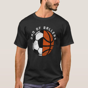 Camiseta Hombres Papá De Baloncesto