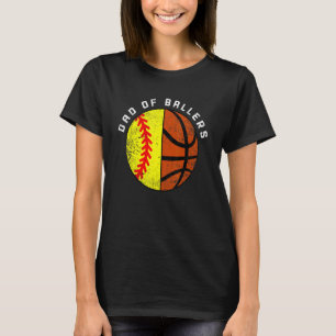 Camiseta Hombres Papá De Baloncesto