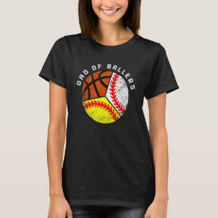 Camiseta Hombres Papá De Baloncesto Baloncesto De Béisbol