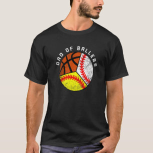 Camiseta Hombres Papá De Baloncesto Baloncesto De Béisbol