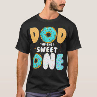 Camiseta Hombres Papá de Dulce Un Primer Cumpleaños es grac