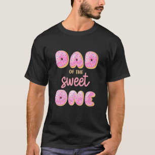 Camiseta Hombres Papá De Dulce Un Primer Cumpleaños Famil