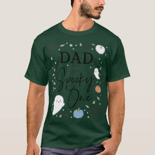 Camiseta Hombres papá de espeluznante niño azul de primer c