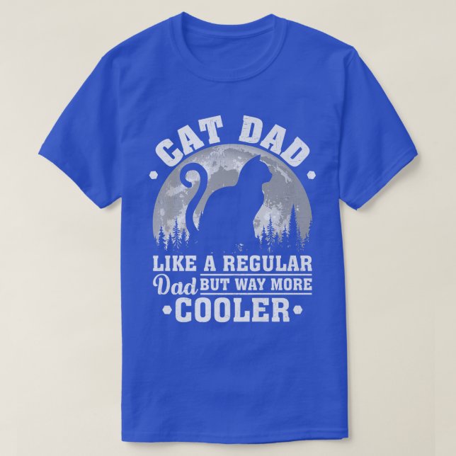 Camiseta Hombres, papá de gato, como un padre de gato graci (Diseño del anverso)