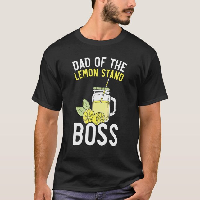 Camiseta Hombres Papá De La Base De Limón Jefe De Fruta De  (Anverso)