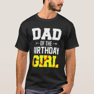 Camiseta Hombres Papá De La Familia Chica De Cumpleaños