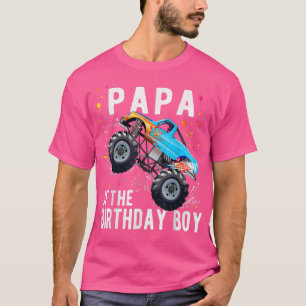 Camiseta Hombres Papa De La Familia De Camiones Monstruales