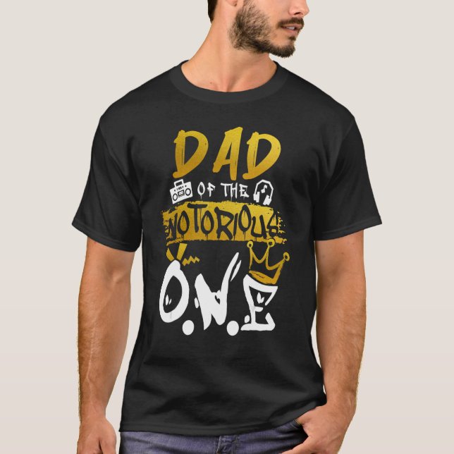 Camiseta Hombres Papá De La Notoria Escuela De Hip Hop 1 (Anverso)