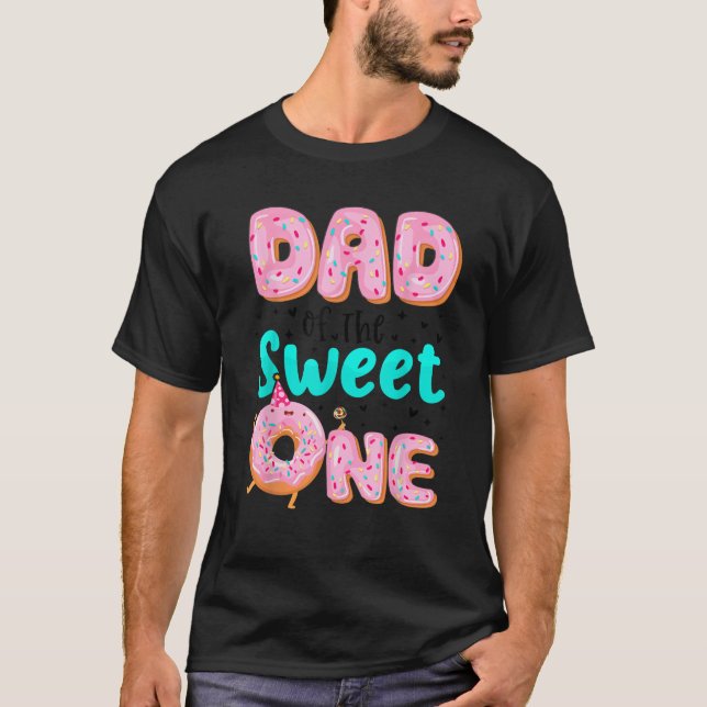 Camiseta Hombres papá de los dulces primer cumpleaños coinc (Anverso)