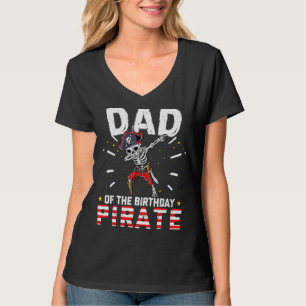 Camiseta Hombres Papá De Los Piratas Cumpleaños Cumpleaños