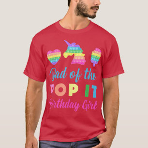 Camiseta Hombres papá de papá, Chica de cumpleaños Unicorn